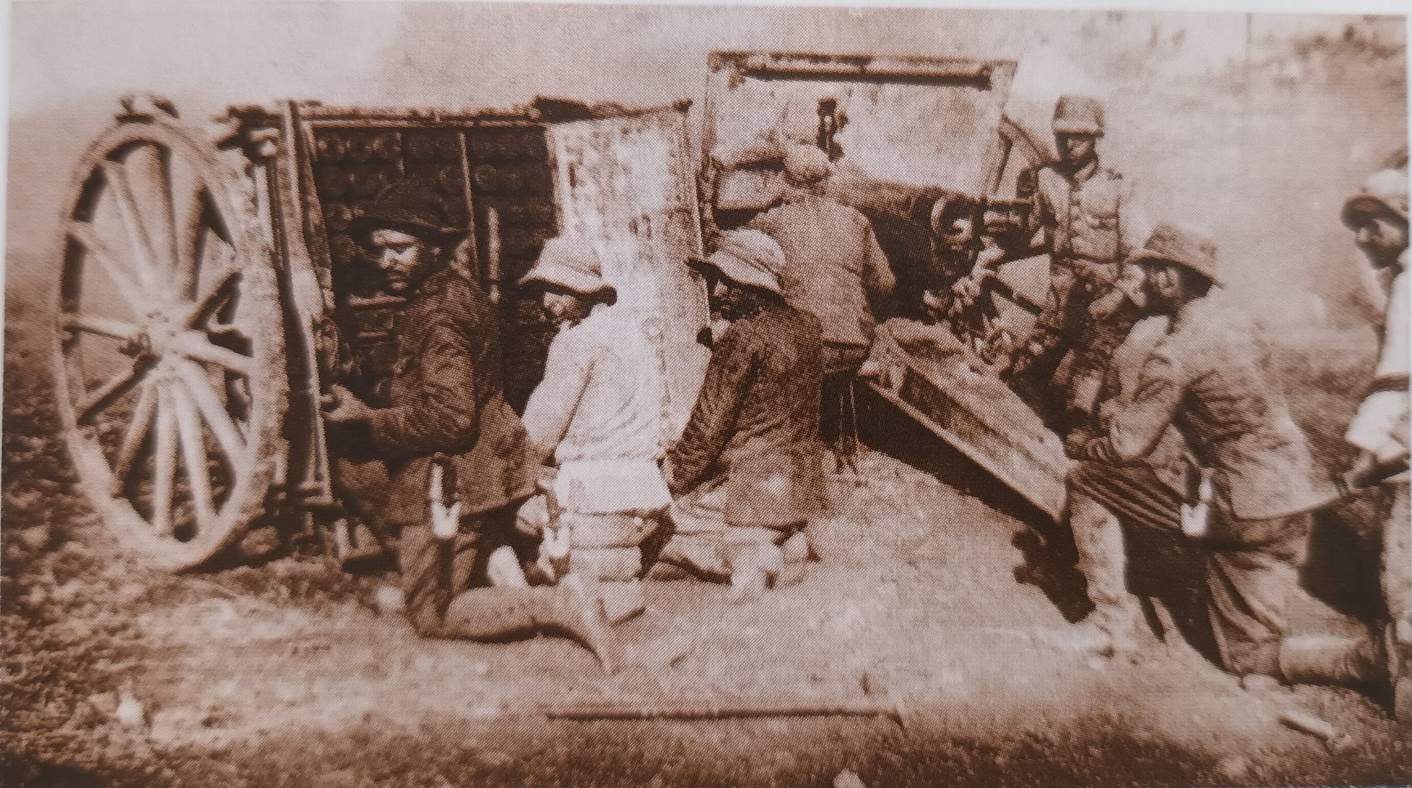 Artilleros españoles en campaña, 1921
